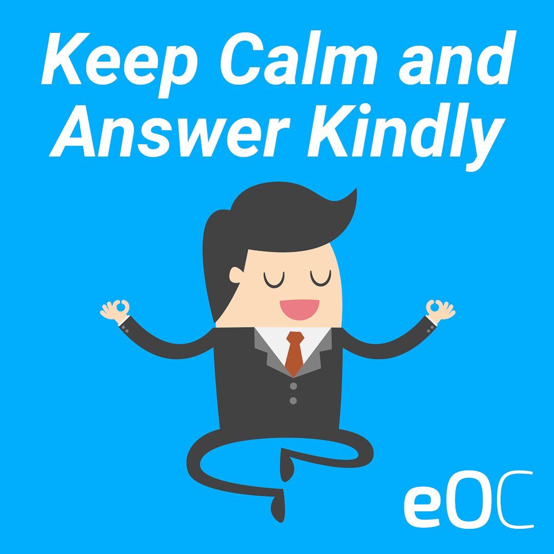 Keep calm and answer kindly to reviews